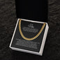 To My Man | I love You - Cuban Link Chain