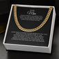 To My Man | I love You - Cuban Link Chain
