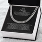 To My Man | I love You - Cuban Link Chain