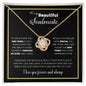 To My Beautiful Soulmate | I Love You, Forever & Always - Love Knot Necklace