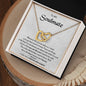 To My Soulmate | I Love You, Forever & always - Interlocking Hearts necklace