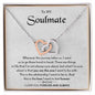 To My Soulmate | I Love You, Forever & always - Interlocking Hearts necklace